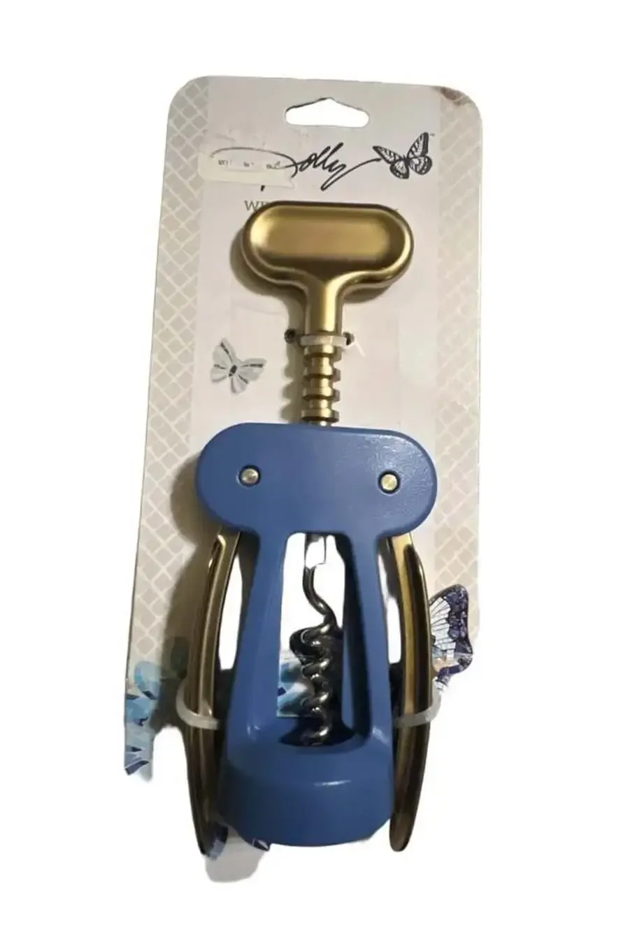 Dolly Parton Wing Corkscrew, Blue and Gold